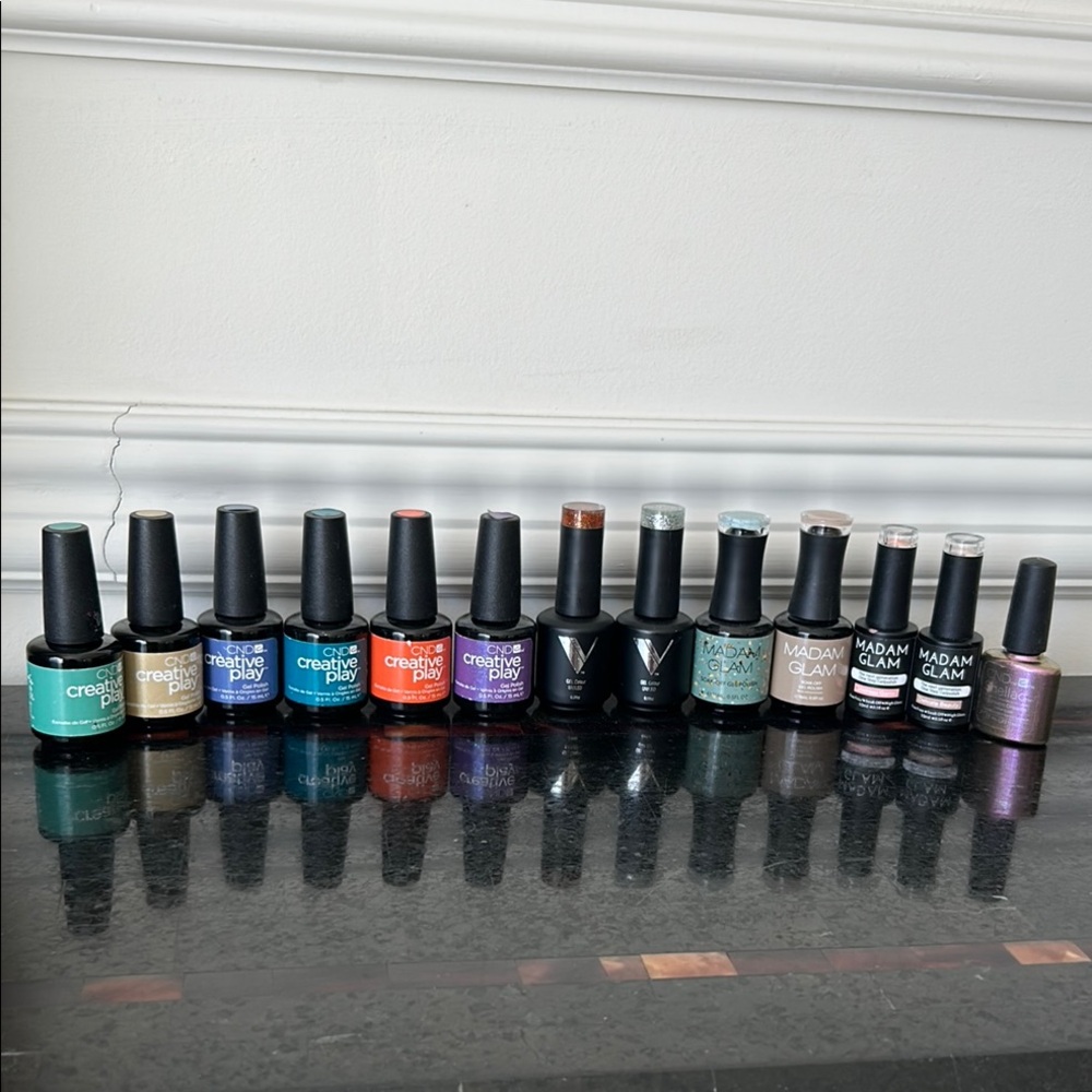 Assorted Gel Nail Polish Collection 13 pc.